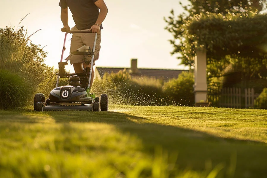 battery powered lawnmower